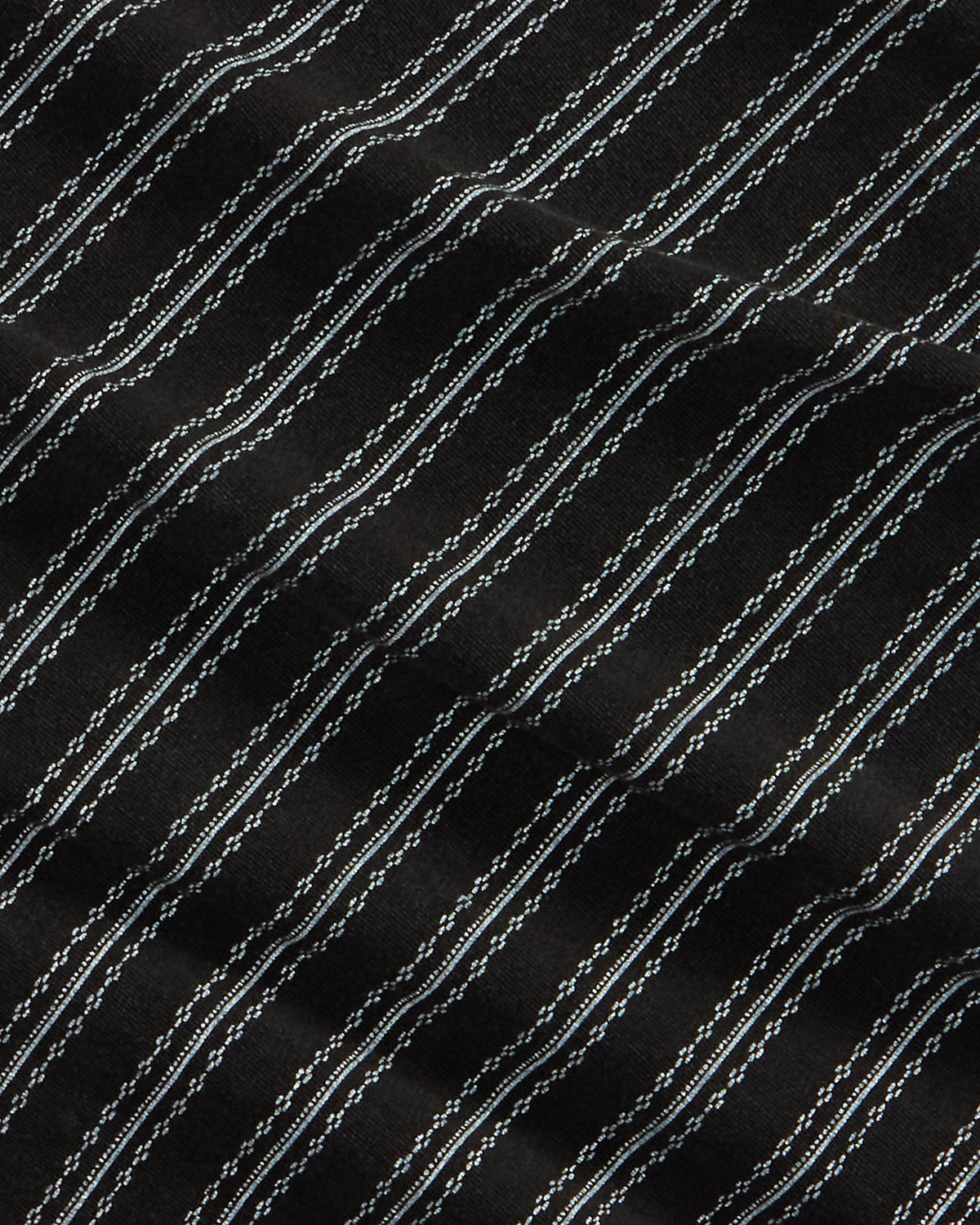 Indigo Striped Jacquard T-Shirt Black Multi