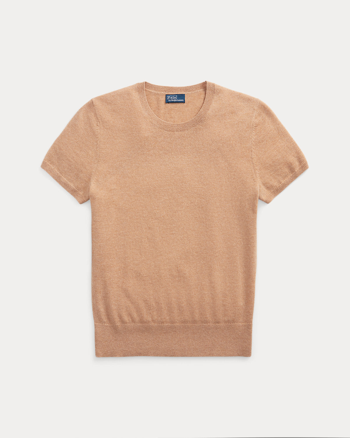 Cashmere Short-Sleeve Crewneck Sweater