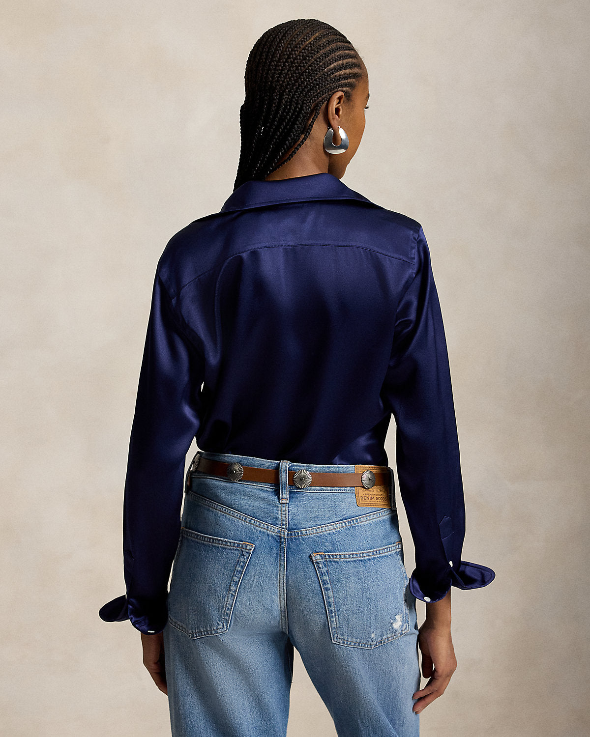 Slim Fit Silk Shirt