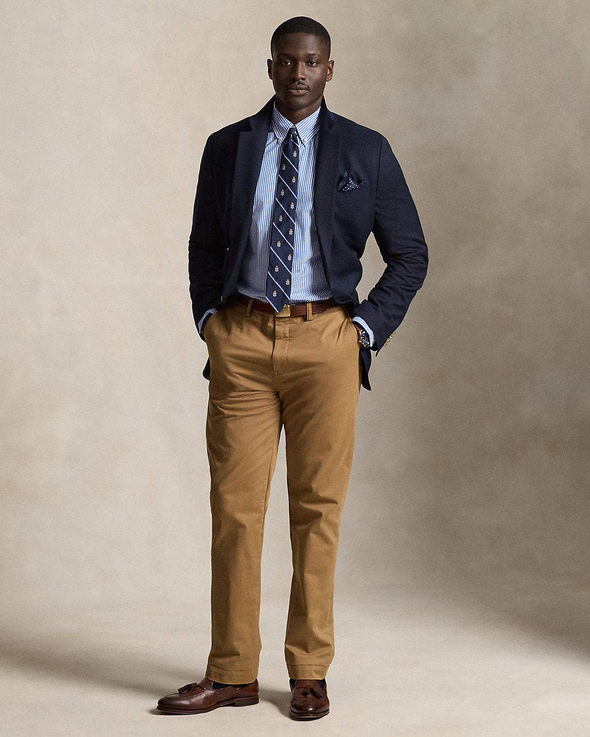 Striped Stretch Poplin Shirt 4655h Light Blue/White
