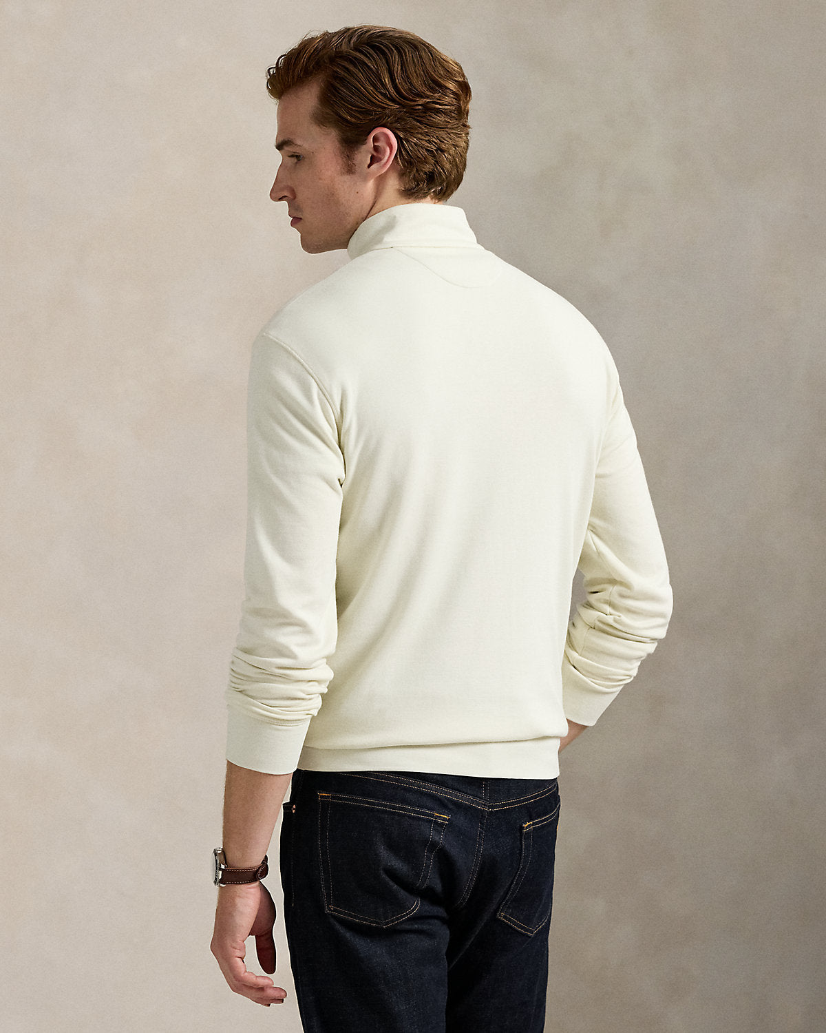 Luxury Jersey Quarter-Zip Pullover