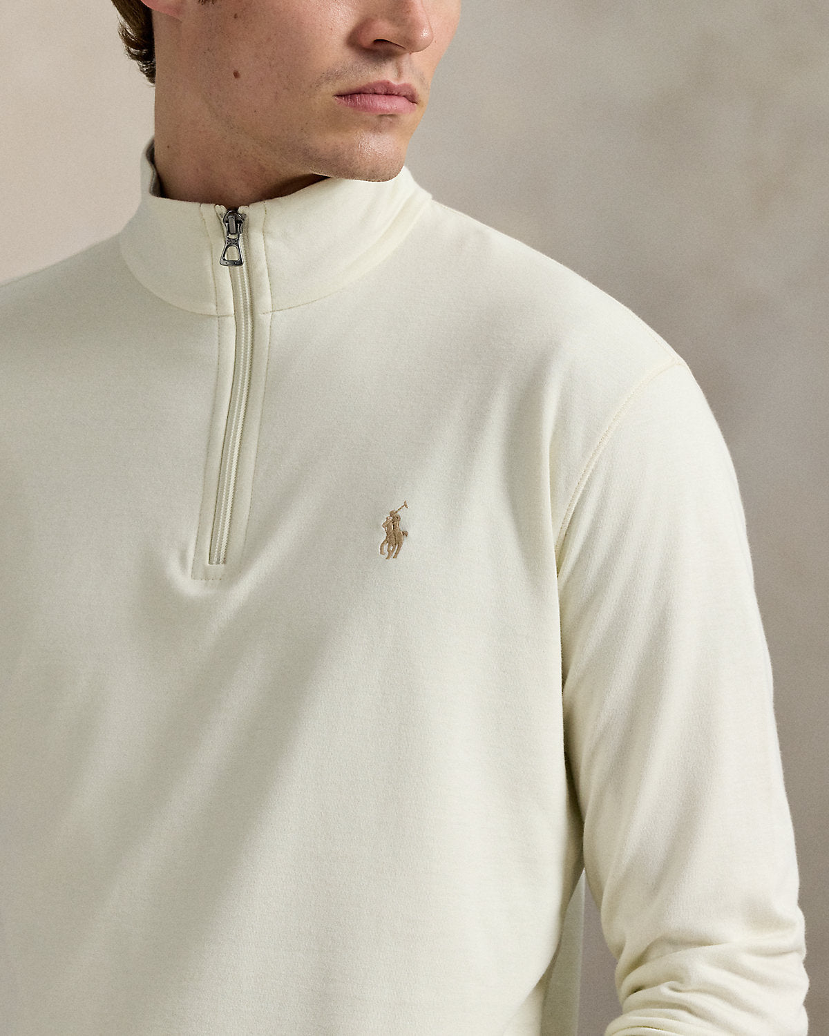 Luxury Jersey Quarter-Zip Pullover