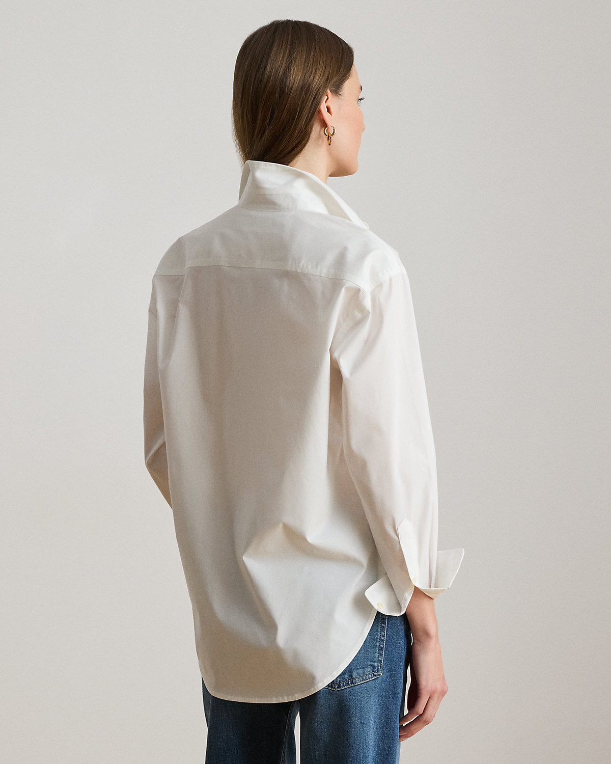 Relaxed Fit Stretch Cotton Shirt