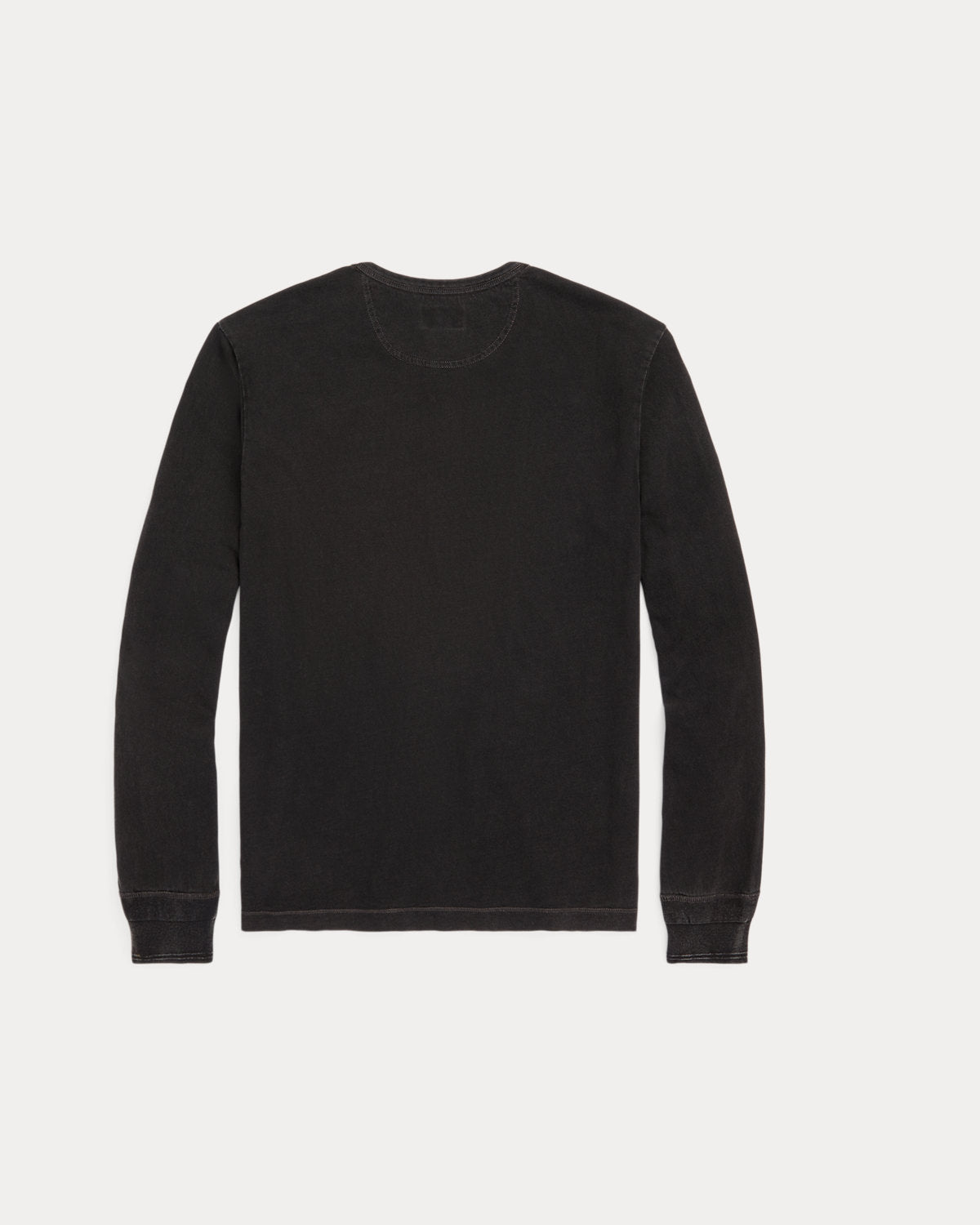 Indigo Jersey Henley Shirt Sulphur Black