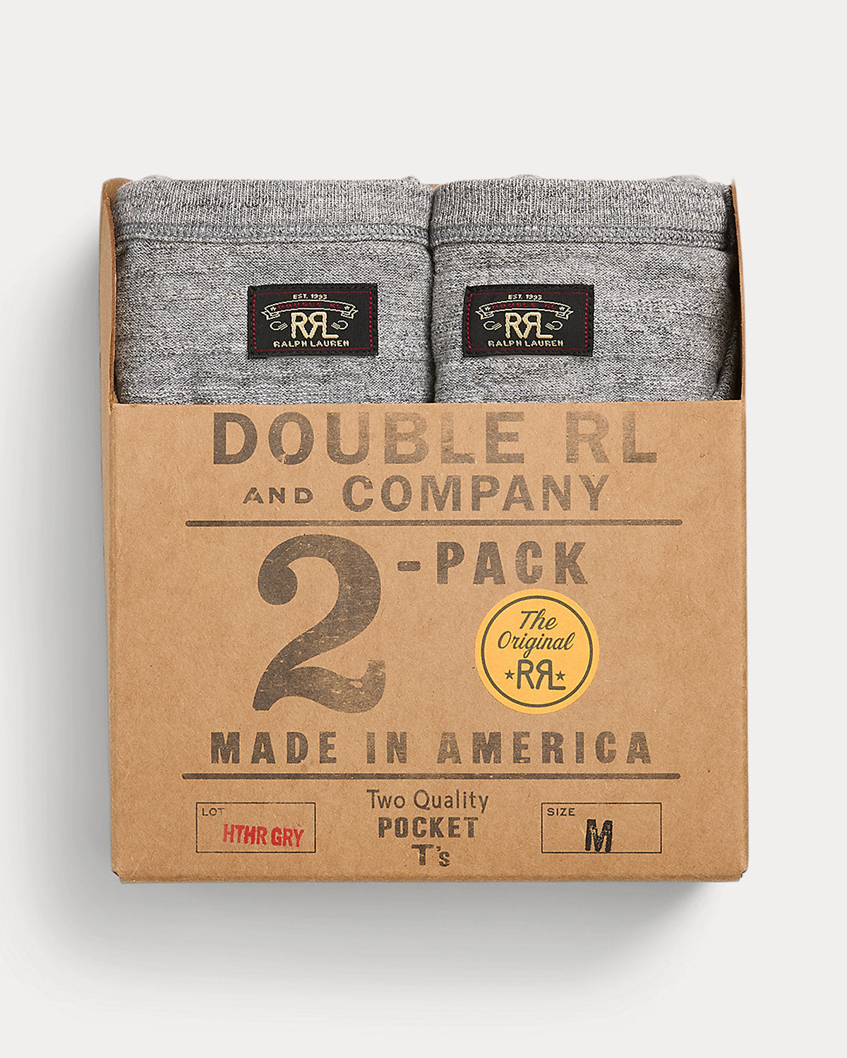 Jersey Pocket T-Shirt 2-Pack Grey Heather