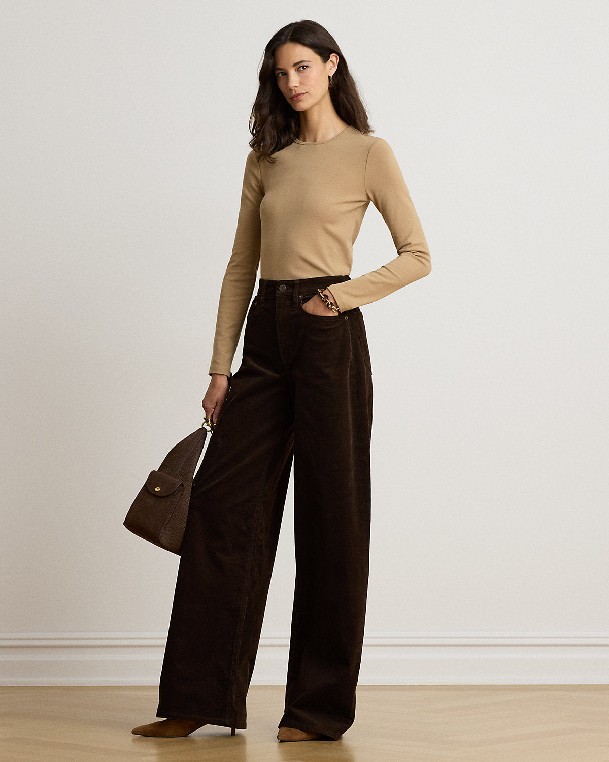 Stretch Cotton Long-Sleeve Tee