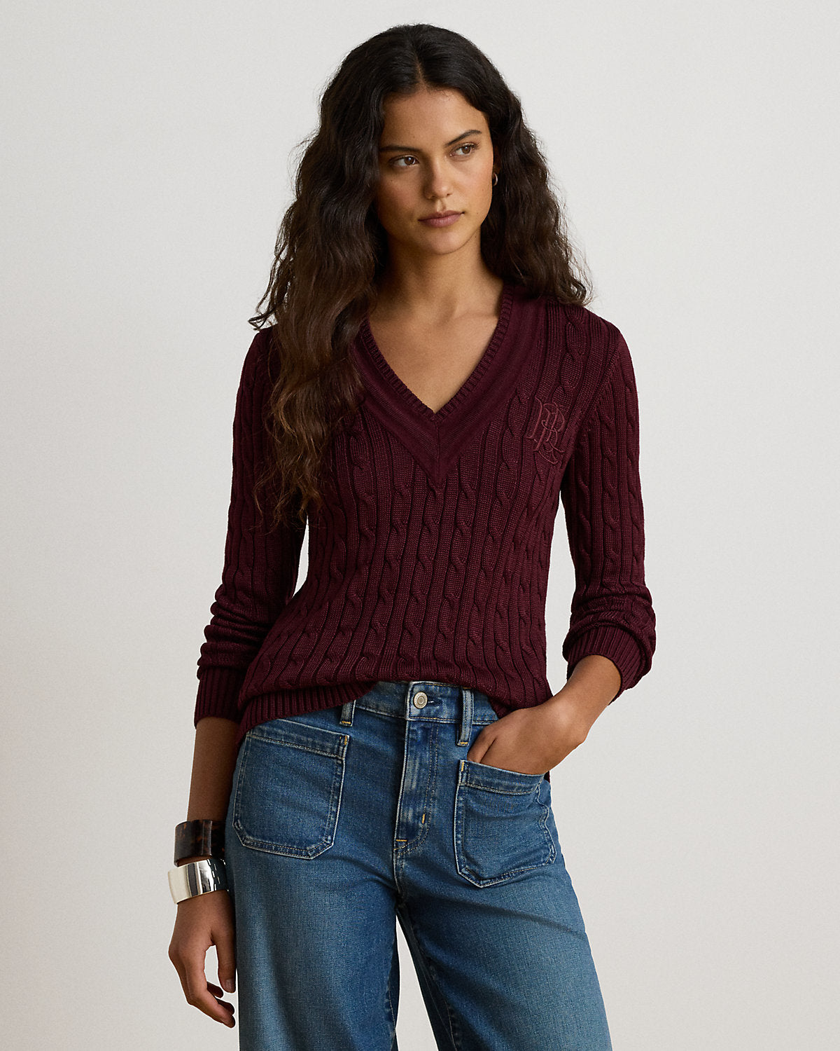 Cable-Knit Cricket Sweater