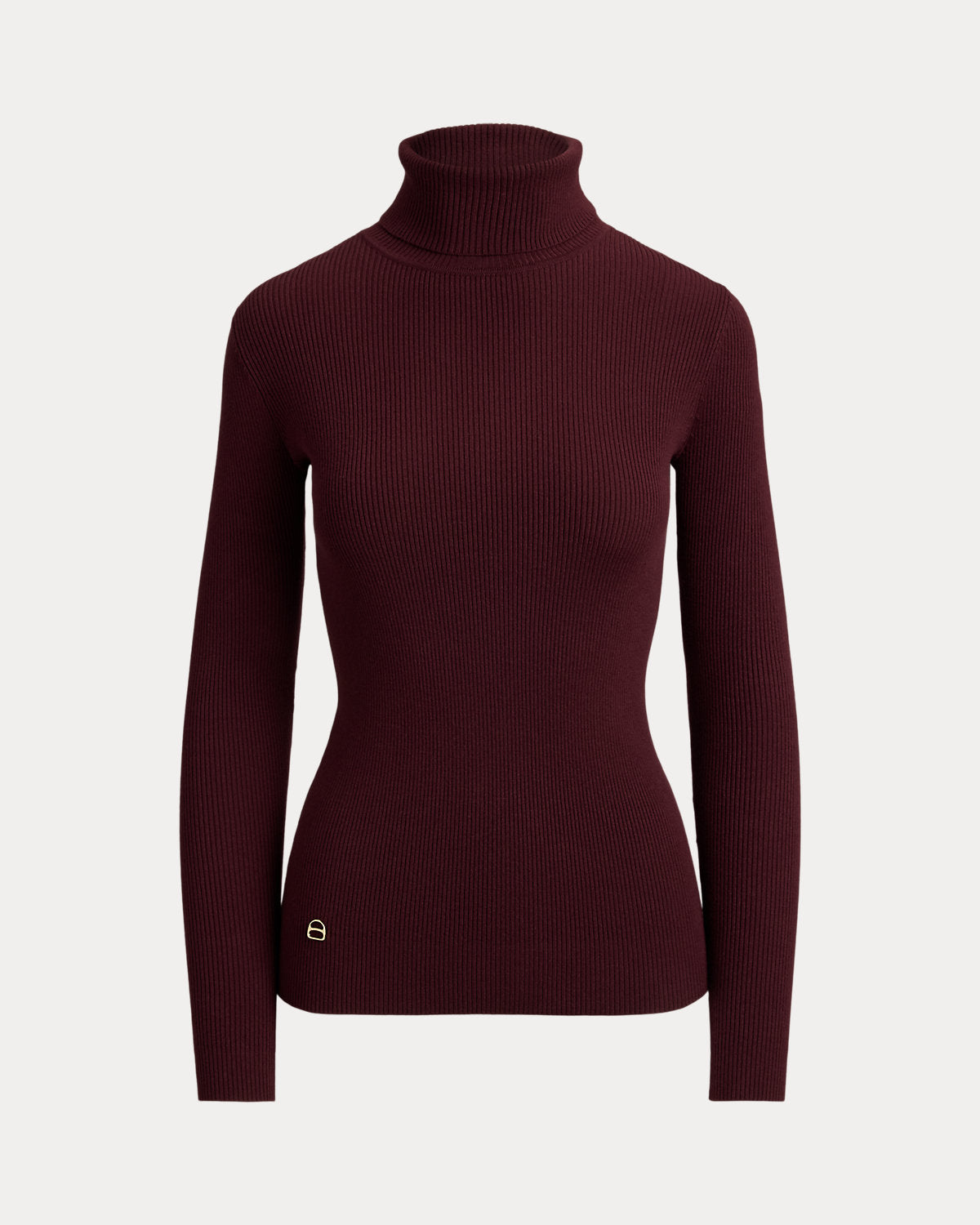 Cotton-Blend Ribbed Turtleneck