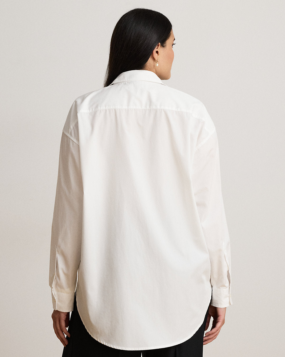 Relaxed Fit Rhinestone-Bullion Shirt