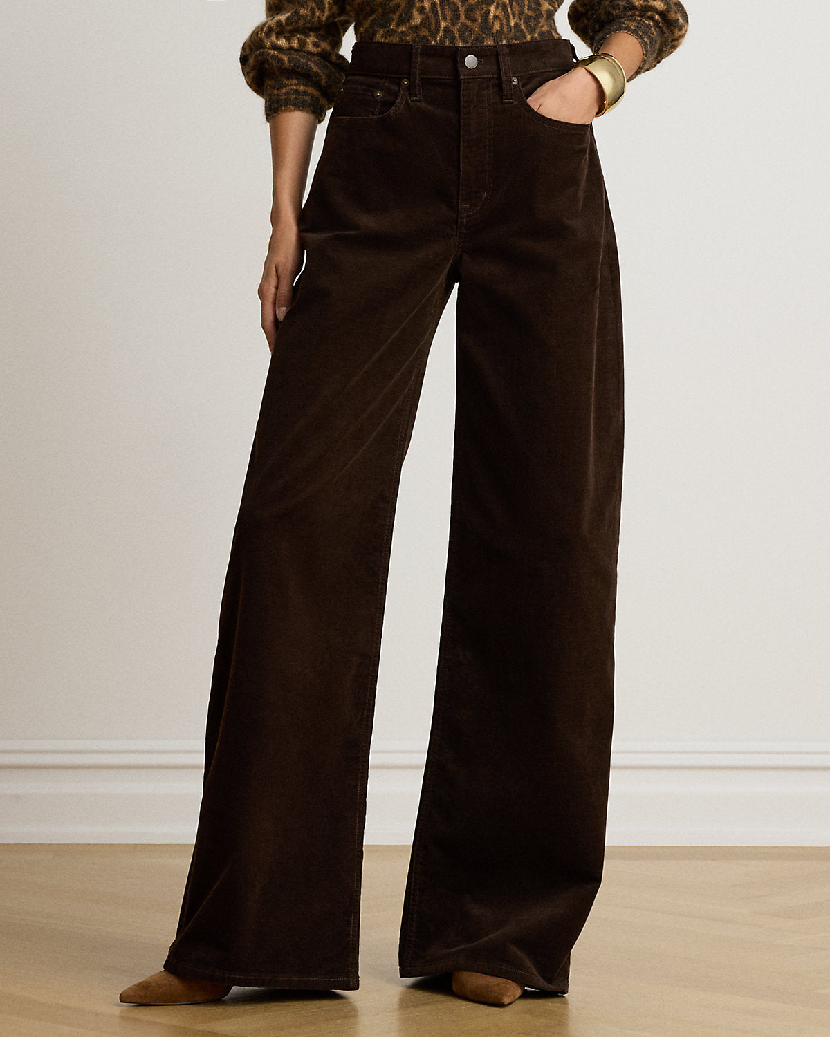 Corduroy High-Rise Super Wide-Leg Pant