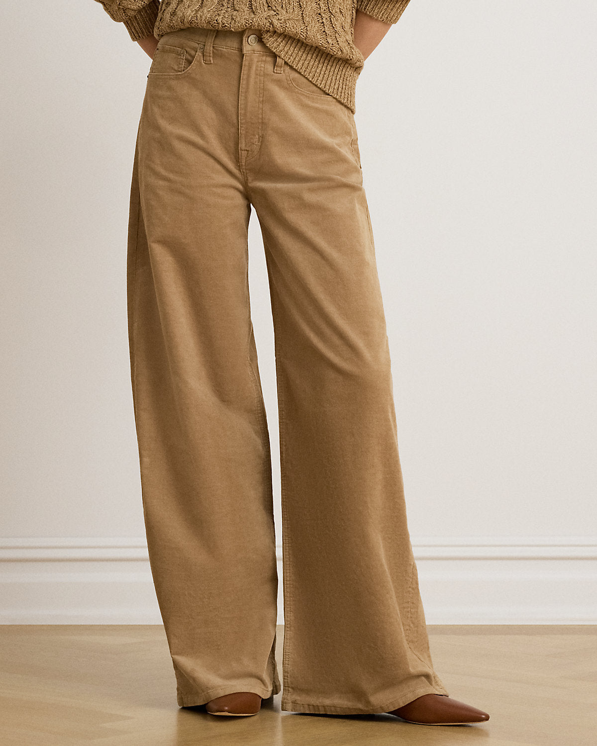 Corduroy High-Rise Super Wide-Leg Pant