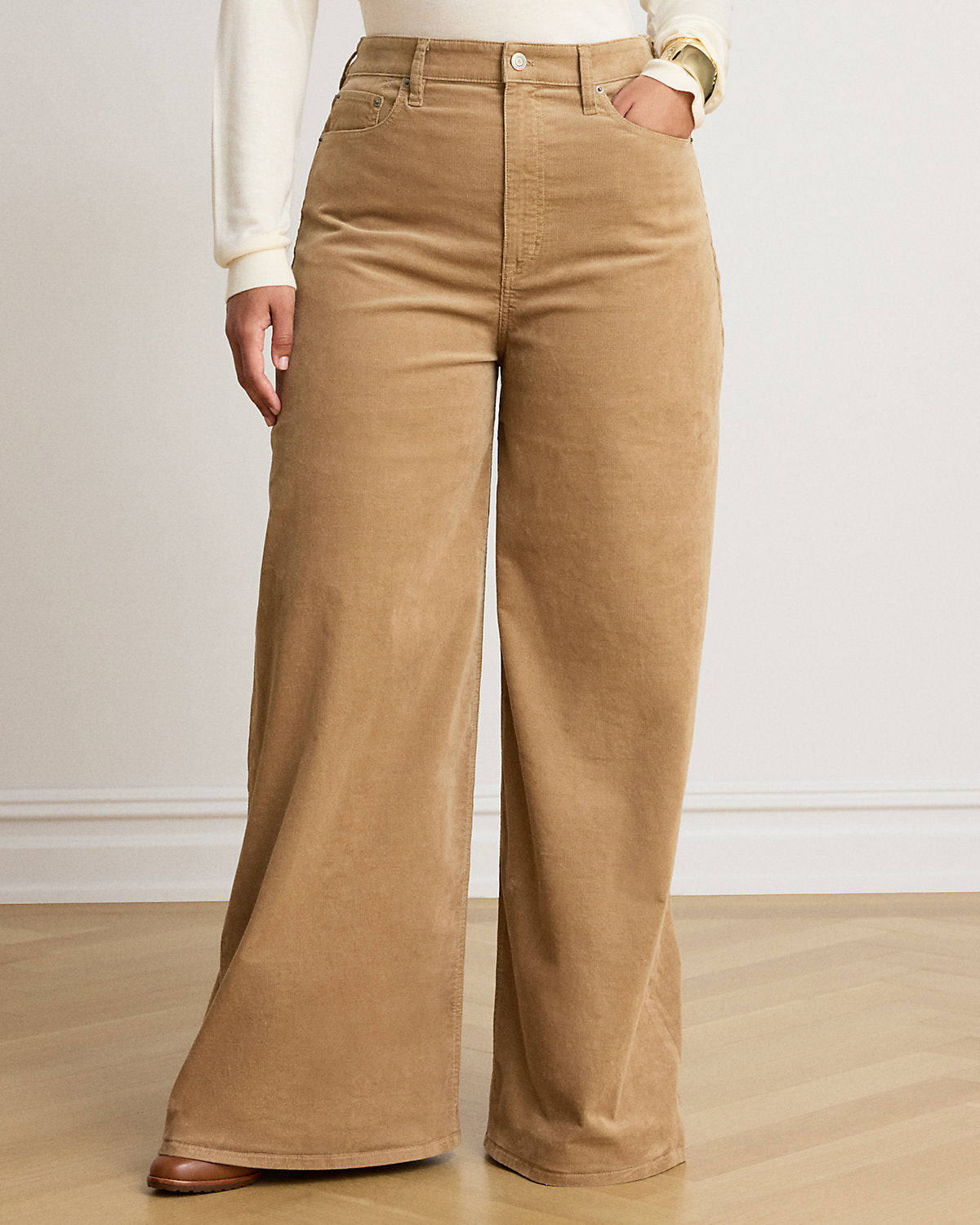 Corduroy High-Rise Super Wide-Leg Pant