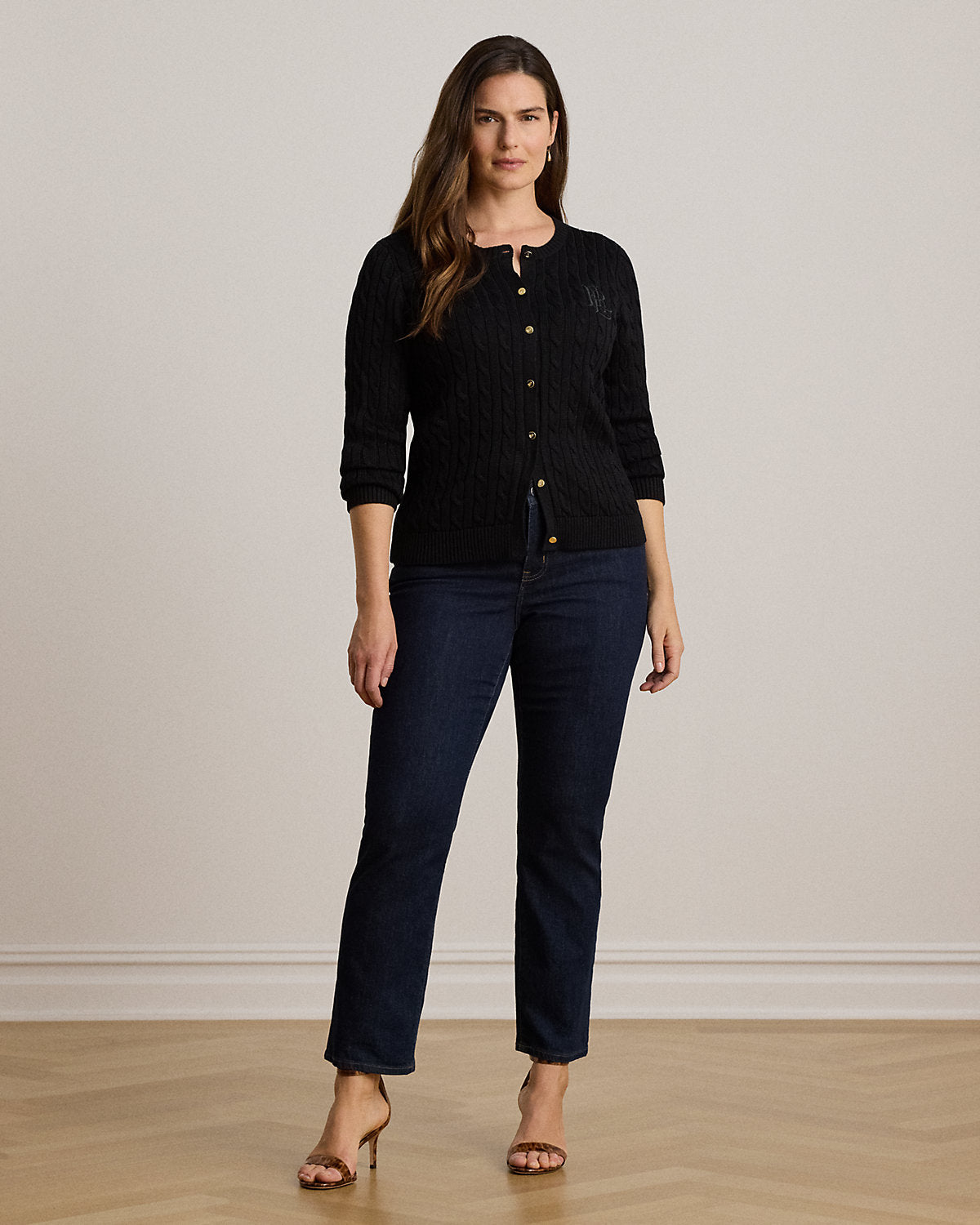 Cable-Knit Cotton-Blend Cardigan