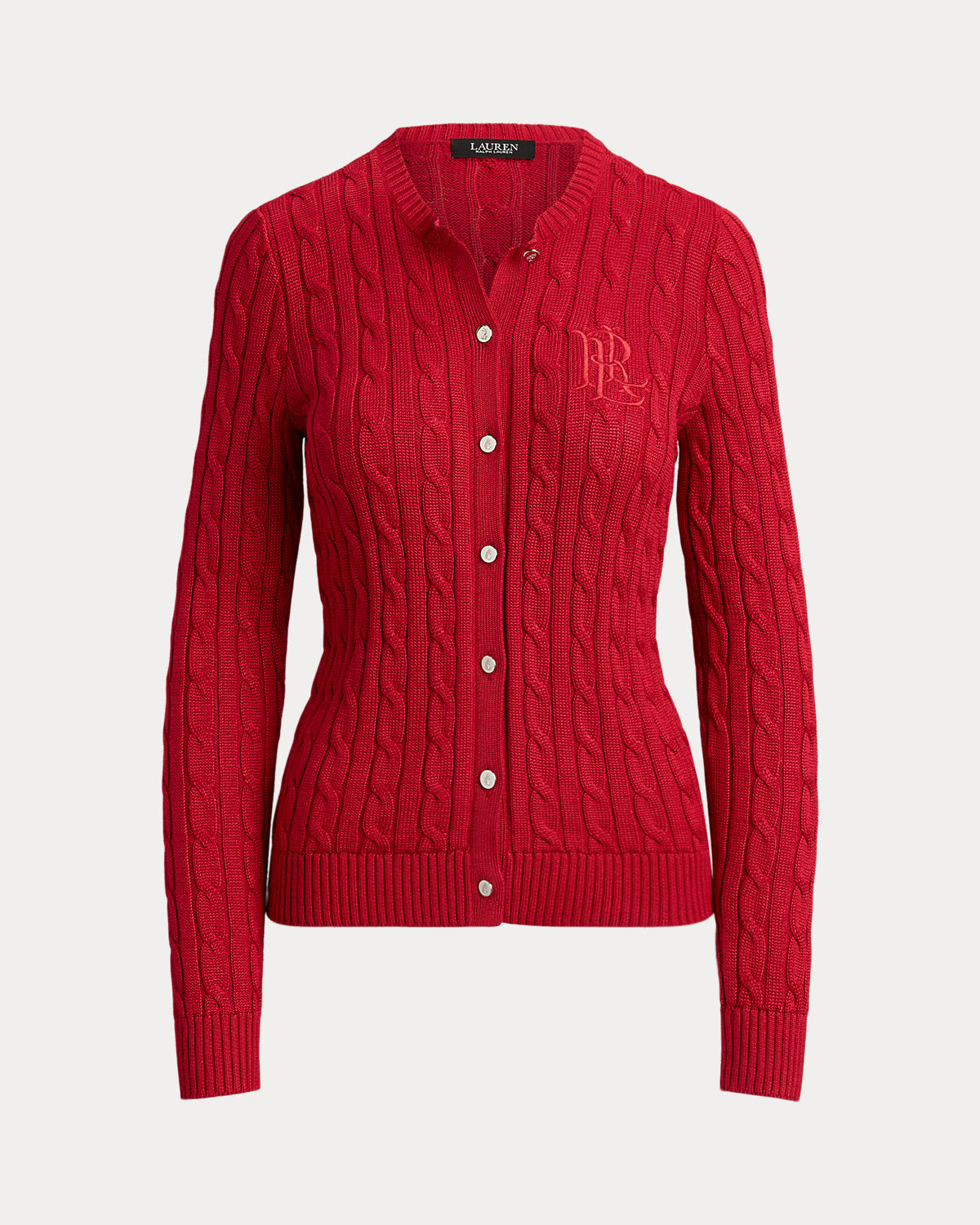 Cable-Knit Cotton-Blend Cardigan