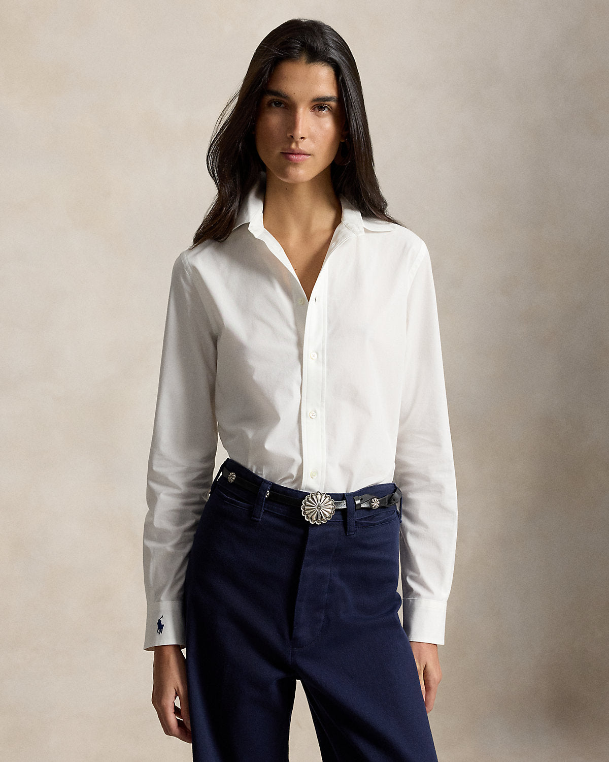 End-On-End Stretch Slim Fit Cotton Shirt