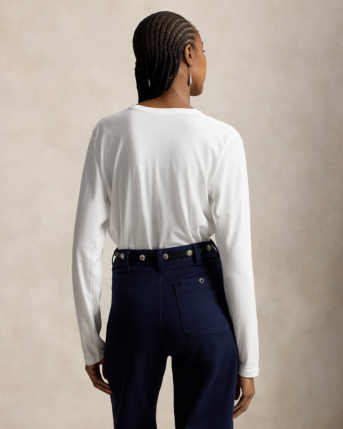 Shrunken Fit Jersey Long-Sleeve Tee