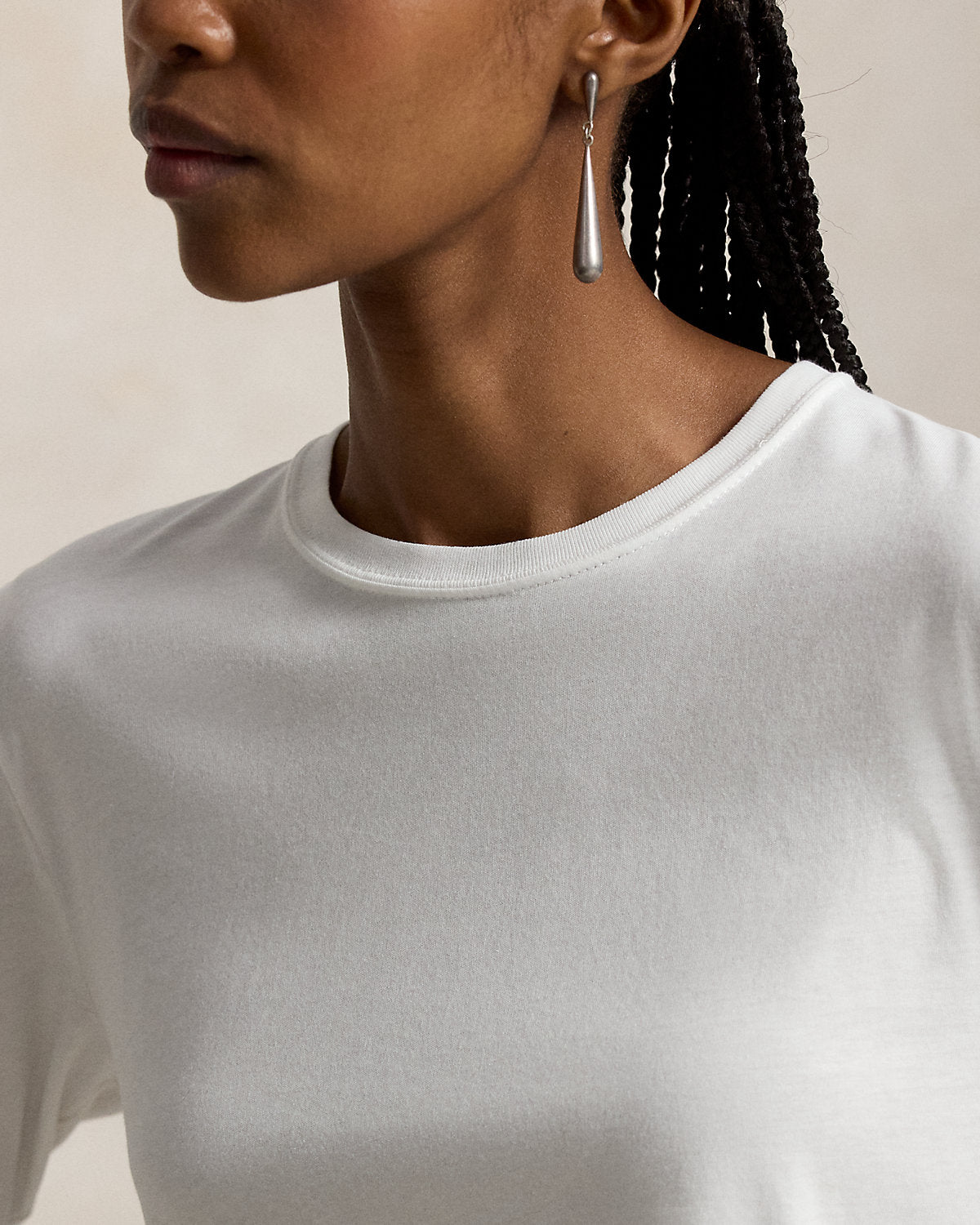 Shrunken Fit Jersey Long-Sleeve Tee