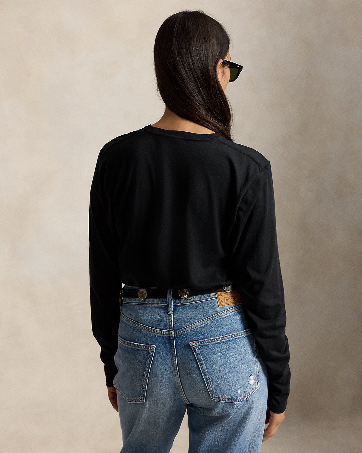 Shrunken Fit Jersey Long-Sleeve Tee