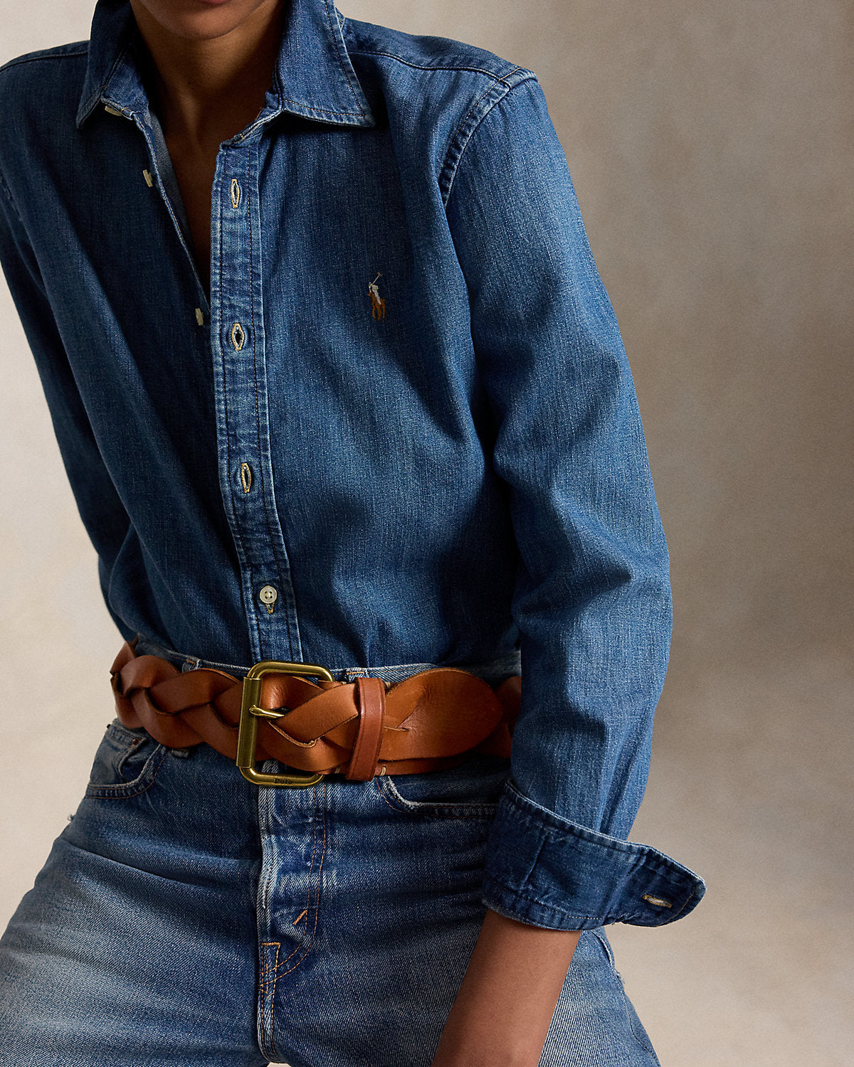 Slim Fit Denim Shirt