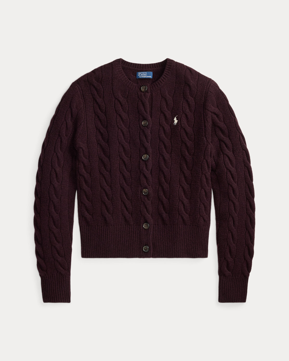 Cable-Knit Wool-Cashmere Cardigan