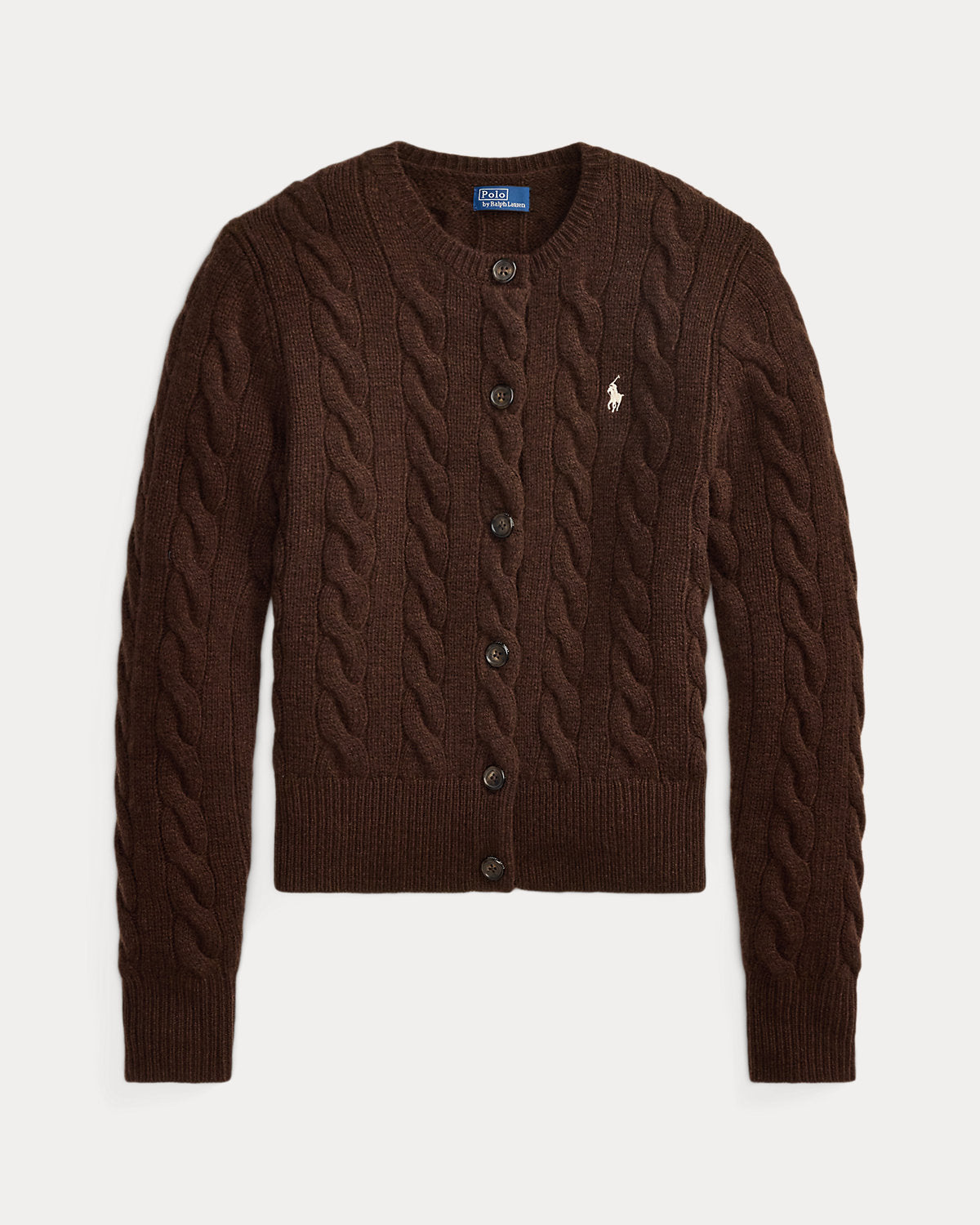 Cable-Knit Wool-Cashmere Cardigan