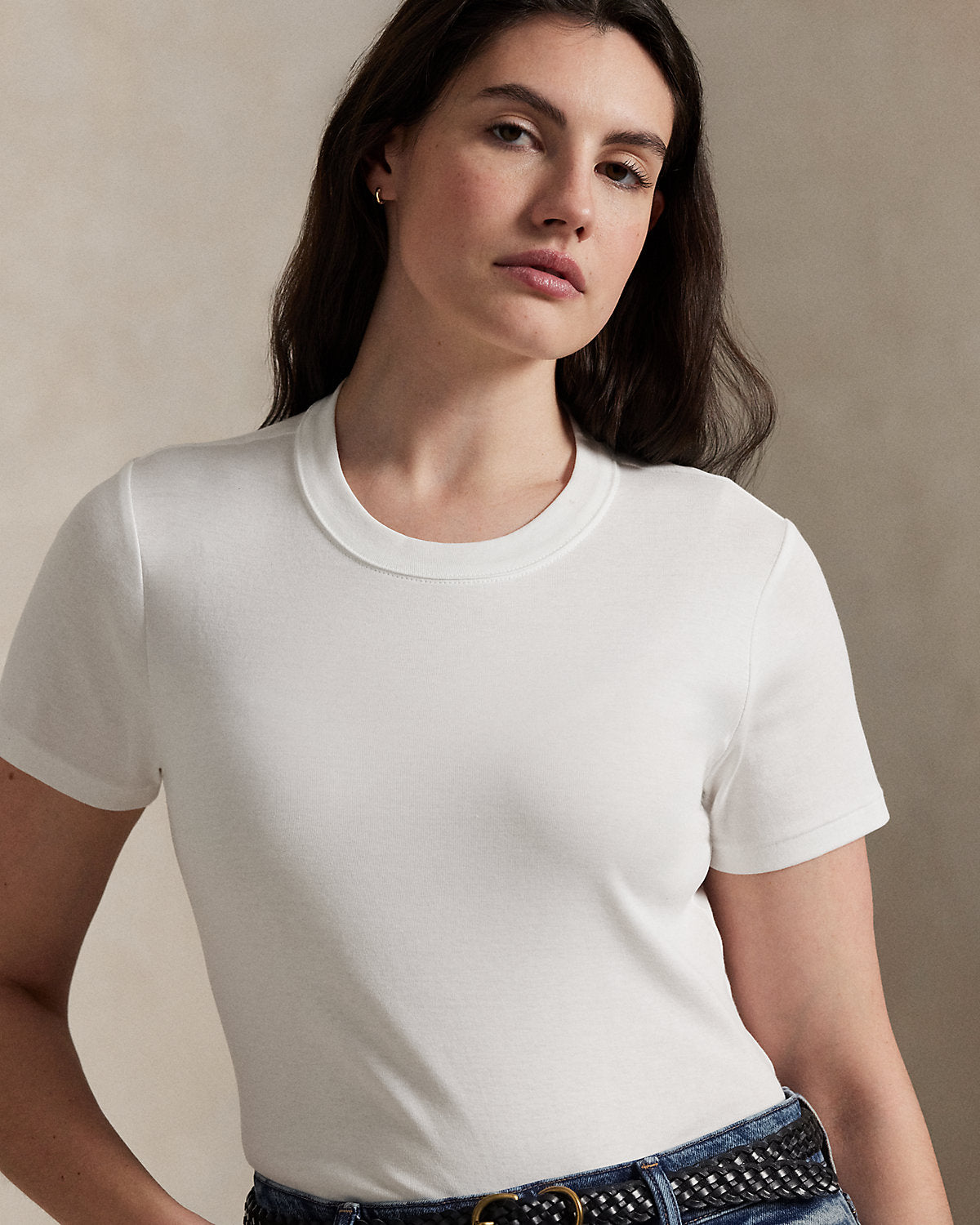Slim Fit Stretch Cotton Tee