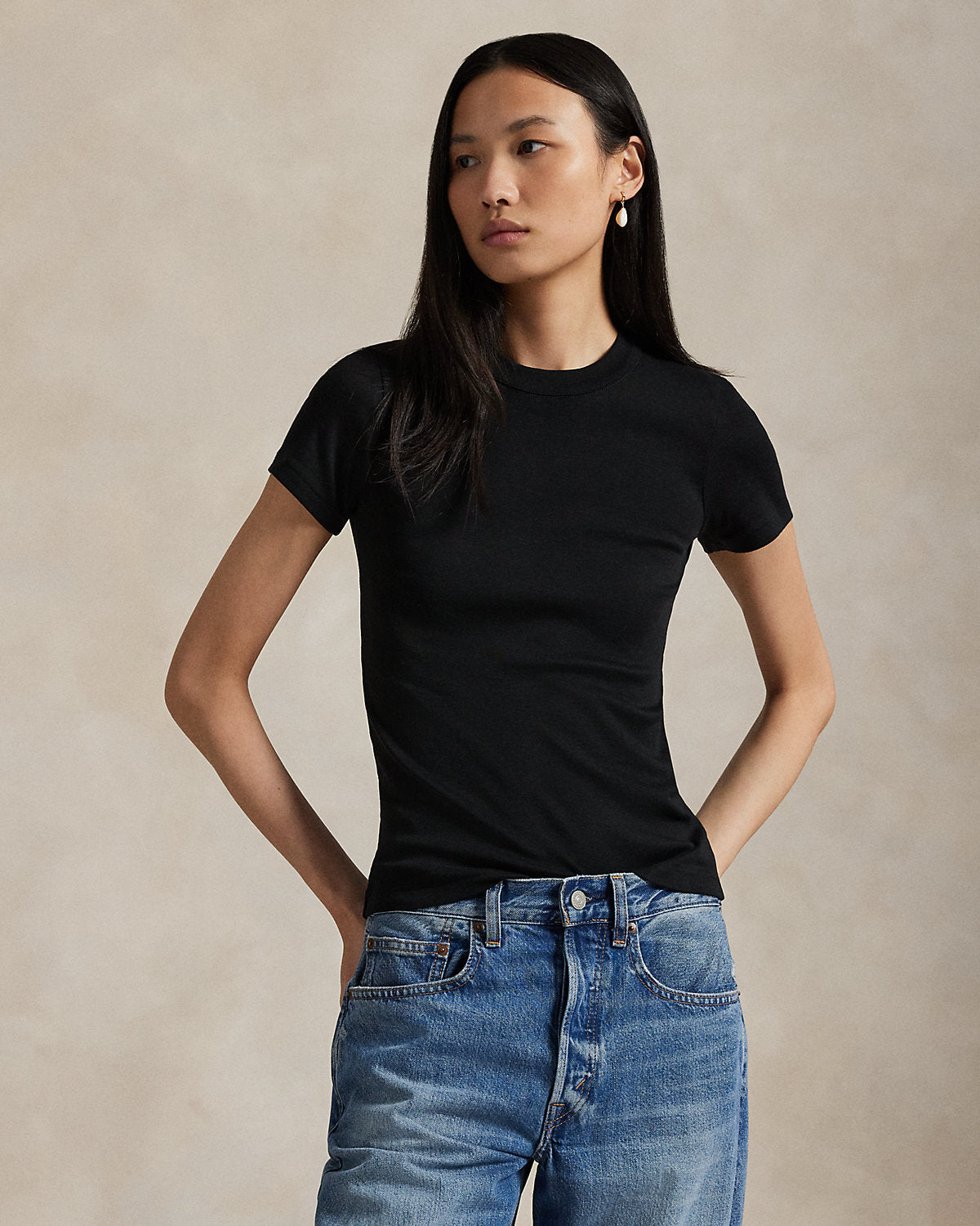 Slim Fit Stretch Cotton Tee