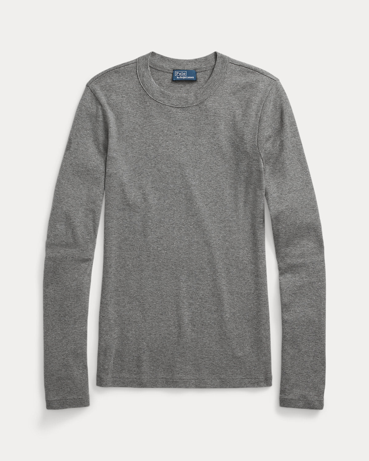 Slim Fit Stretch Cotton Long-Sleeve Tee