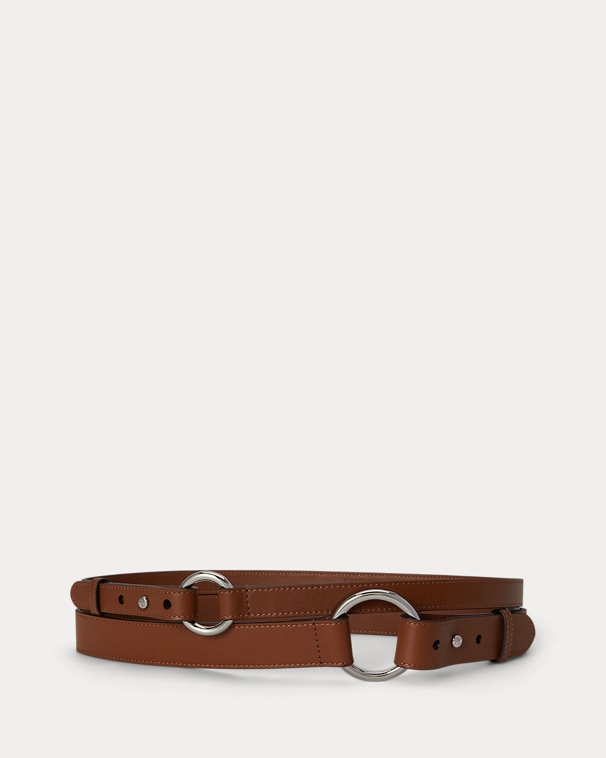 Leather O-Ring Stacked Wide Belt