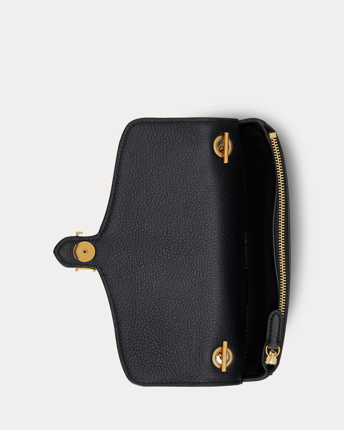 Pebbled Leather Bradley Crossbody Wallet