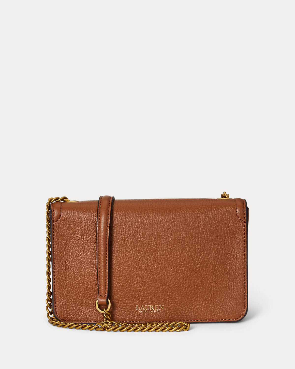 Pebbled Leather Bradley Crossbody Wallet