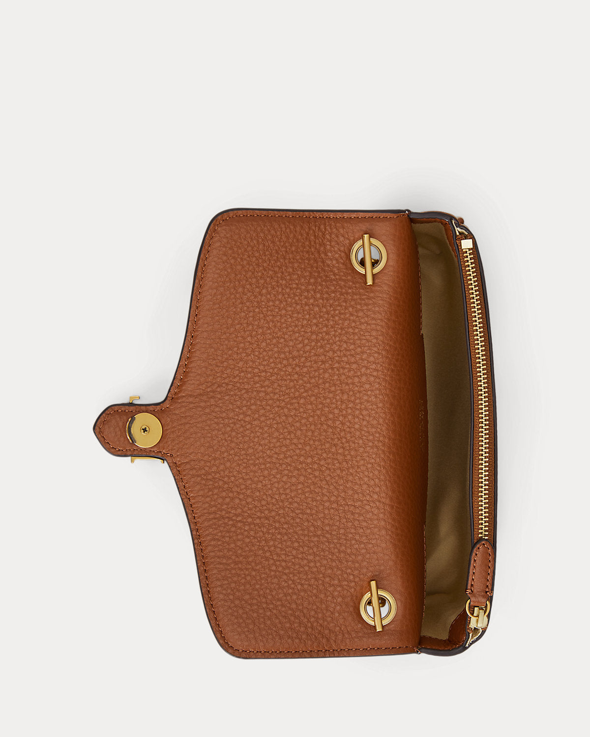 Pebbled Leather Bradley Crossbody Wallet