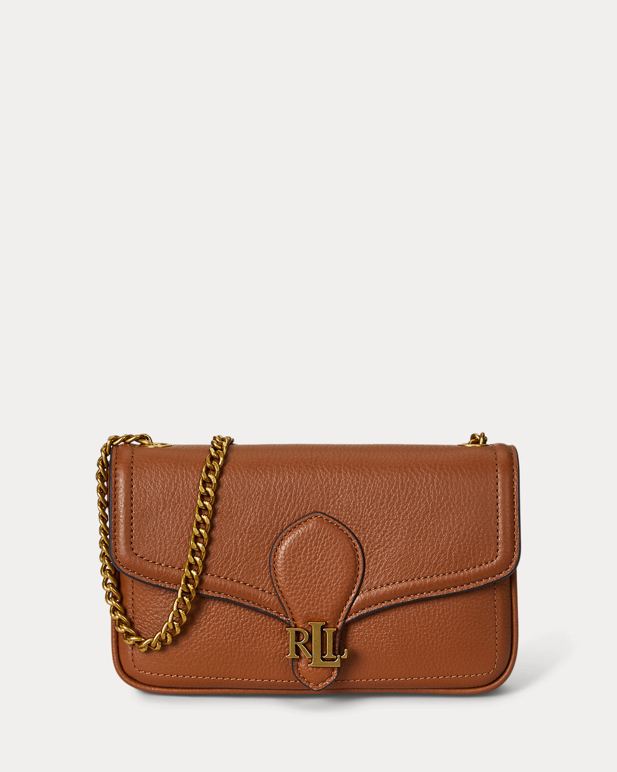 Pebbled Leather Bradley Crossbody Wallet