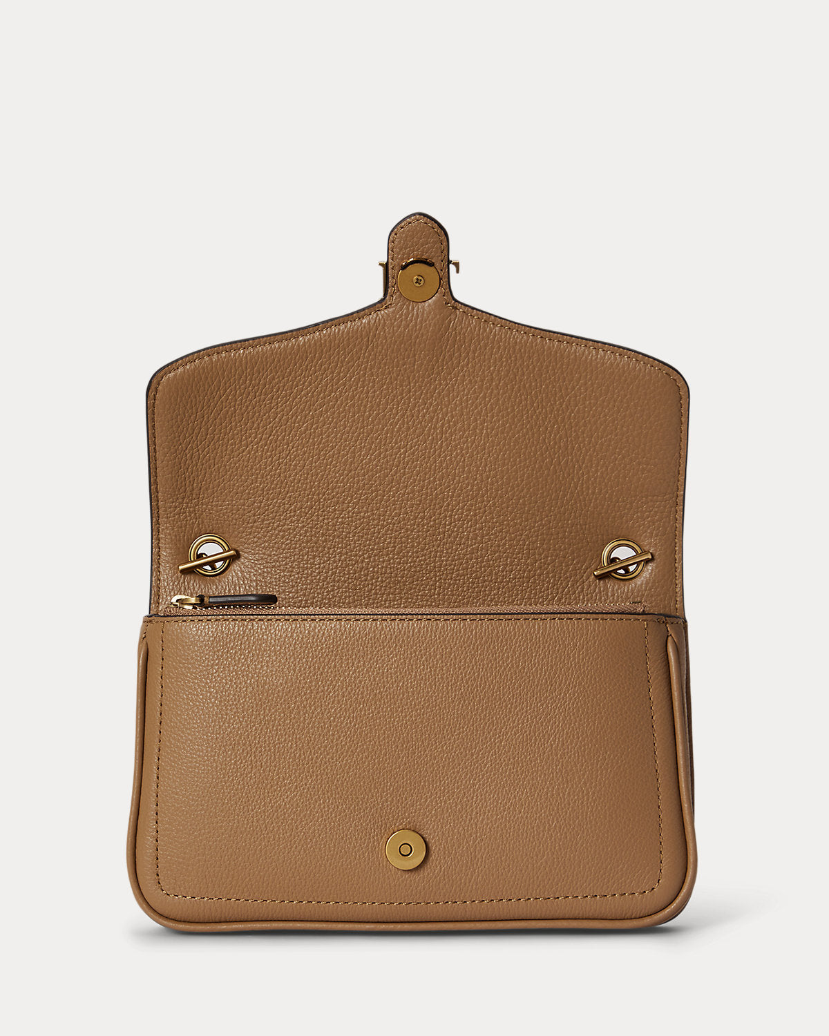Pebbled Leather Bradley Crossbody Wallet