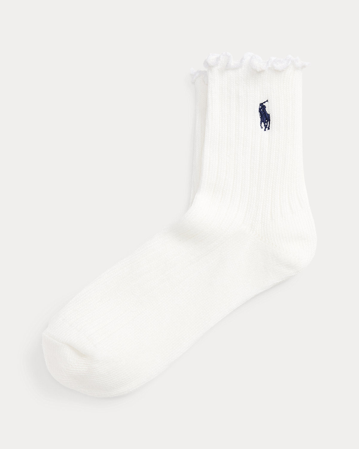Ruffled-Cuff Ankle Socks