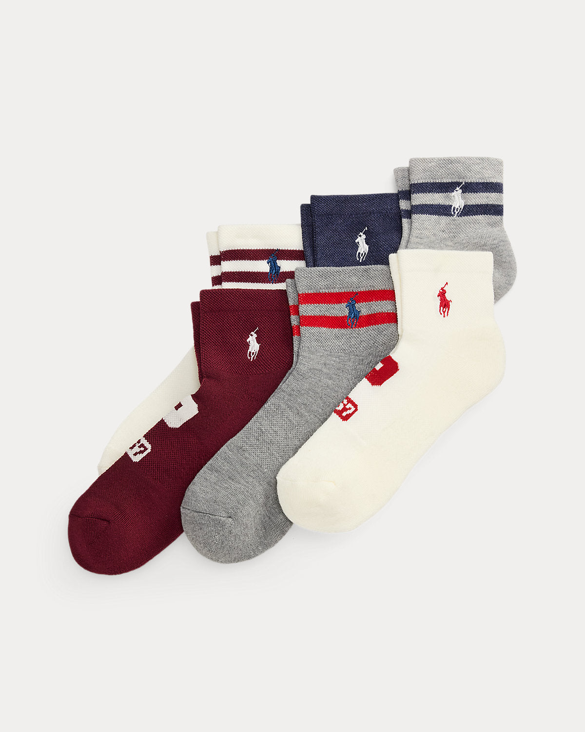Logo Quarter-Crew Sock 6-Pack