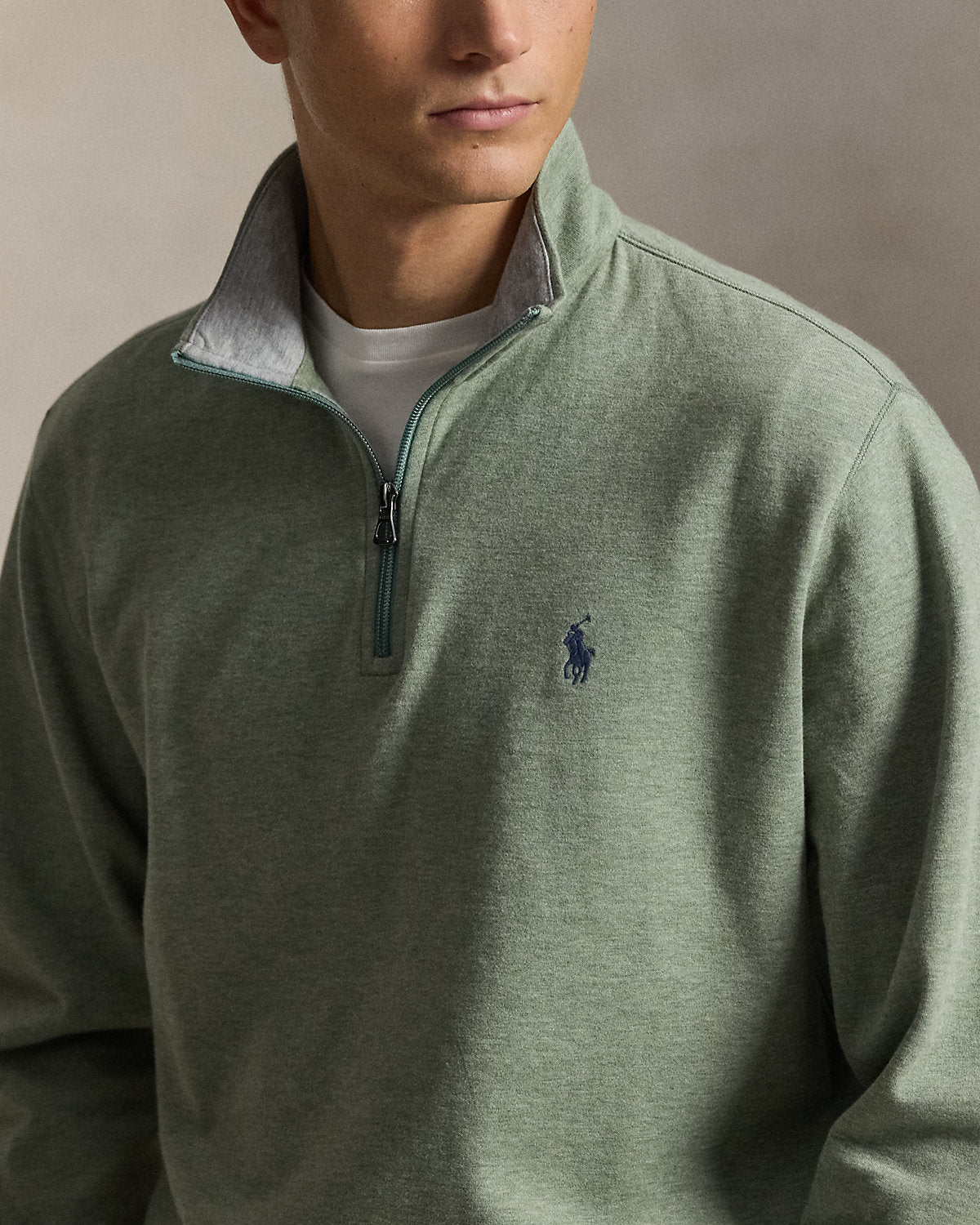 Luxury Jersey Quarter-Zip Pullover