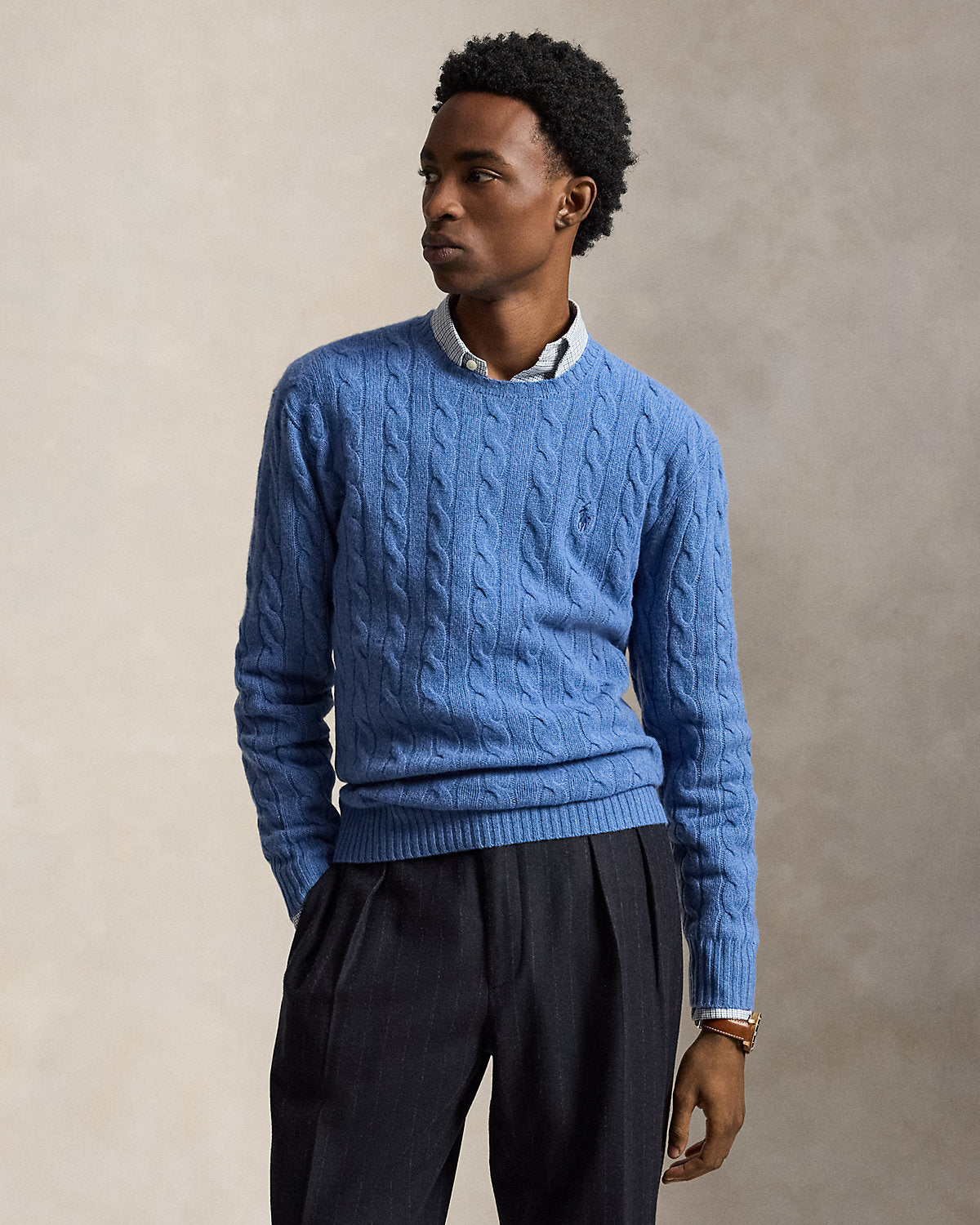 Cable-Knit Wool-Cashmere Sweater