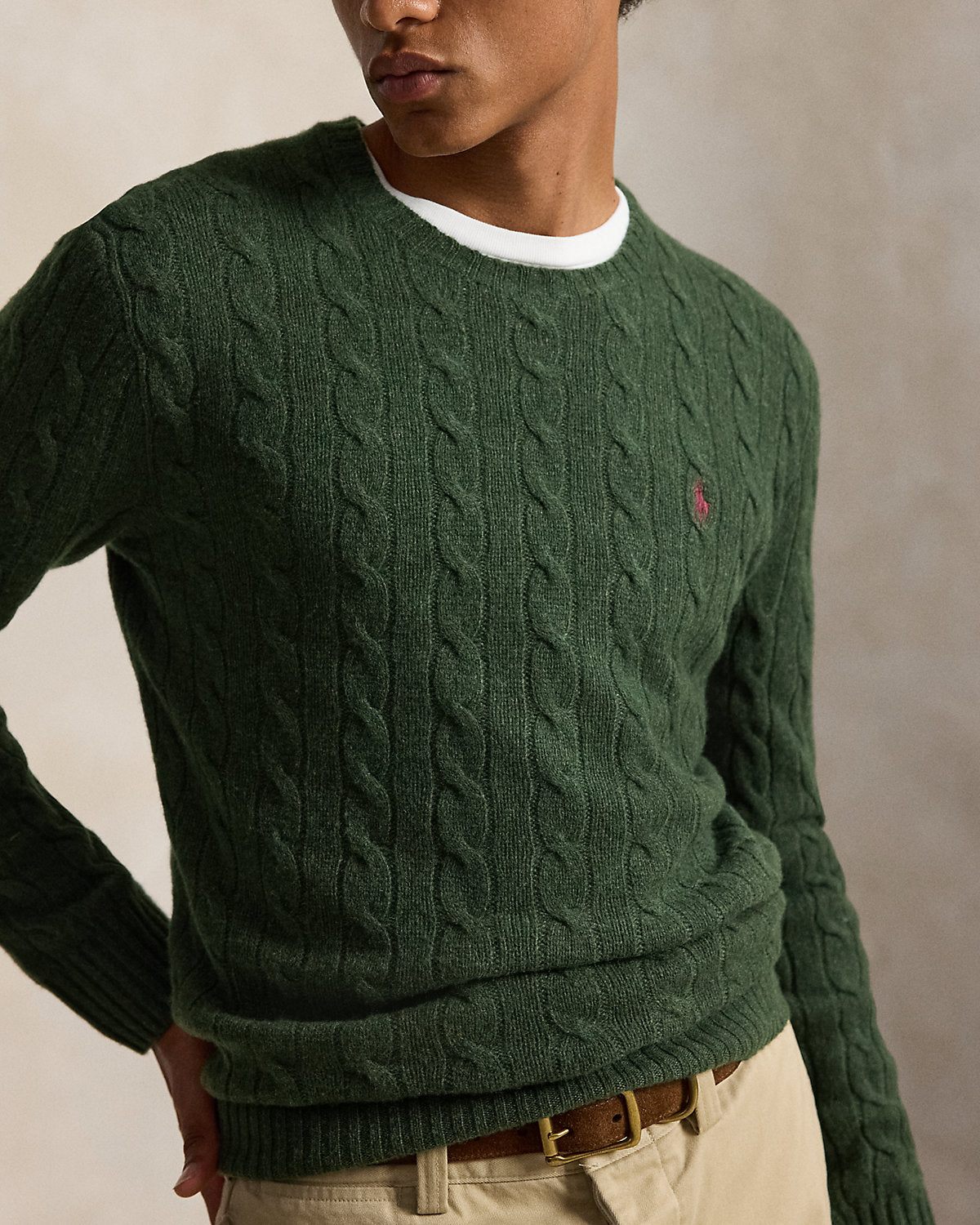 Cable-Knit Wool-Cashmere Sweater
