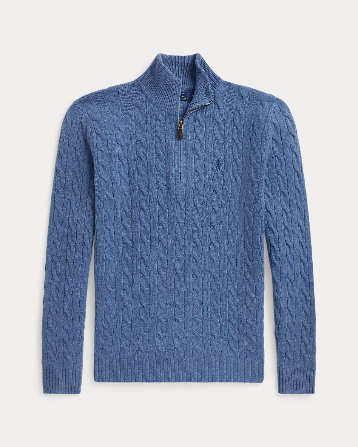 Cable-Knit Quarter-Zip Sweater