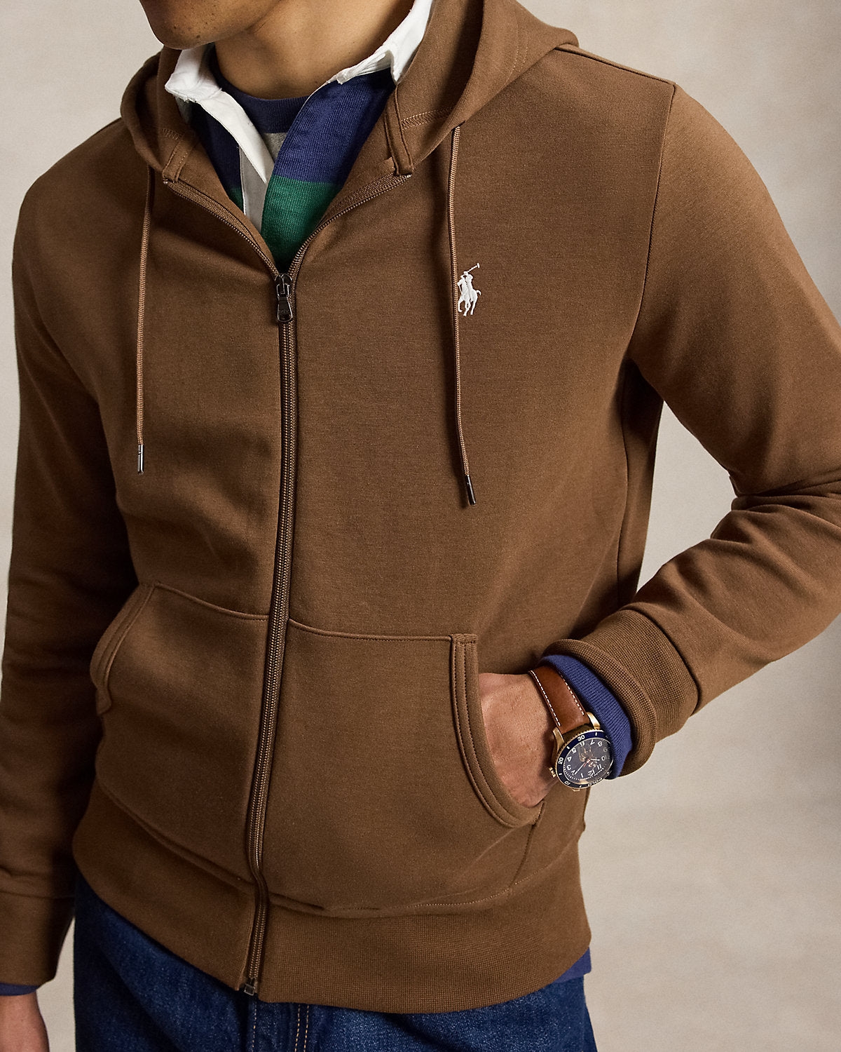 Double-Knit Full-Zip Hoodie