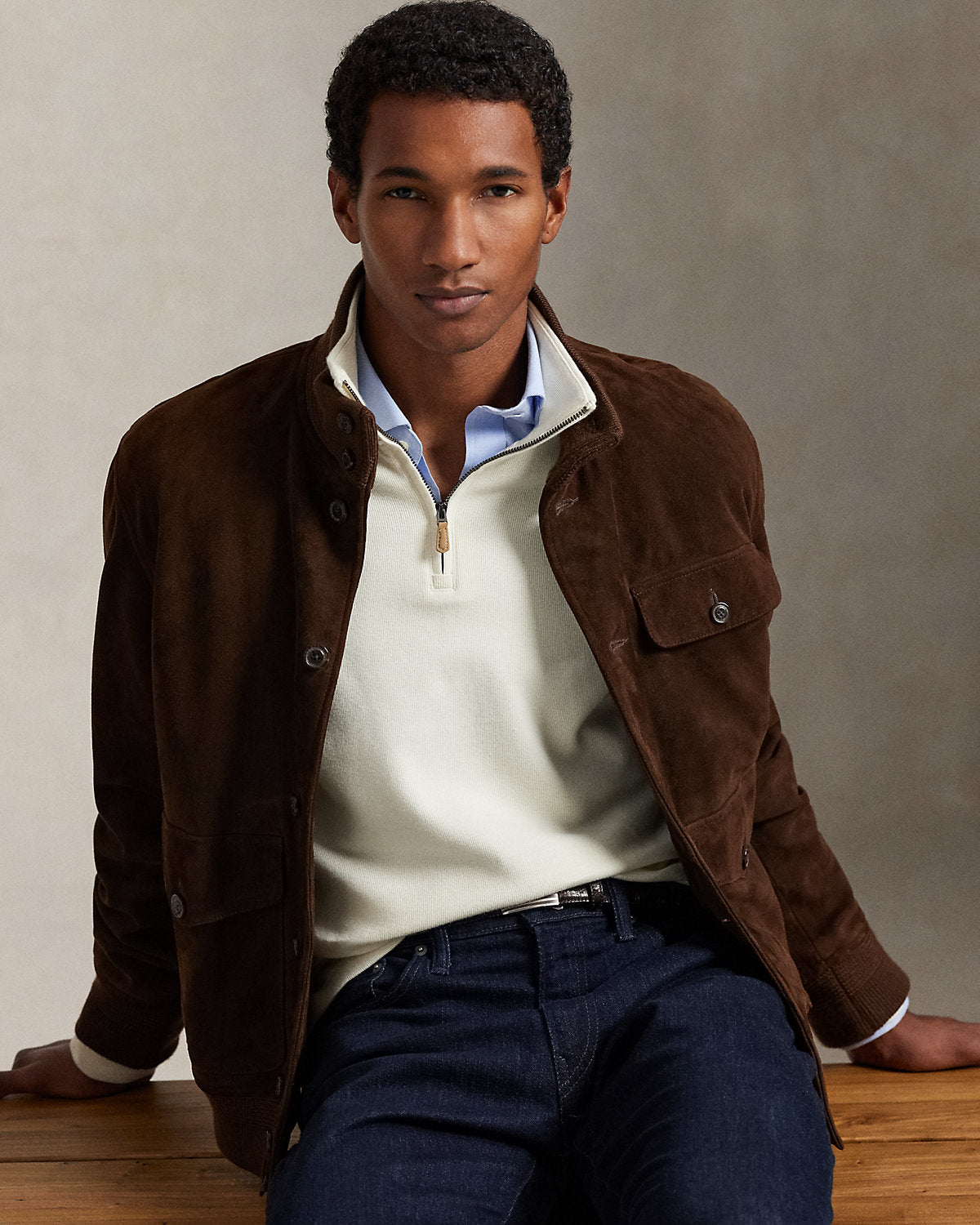 Estate-Rib Quarter-Zip Pullover