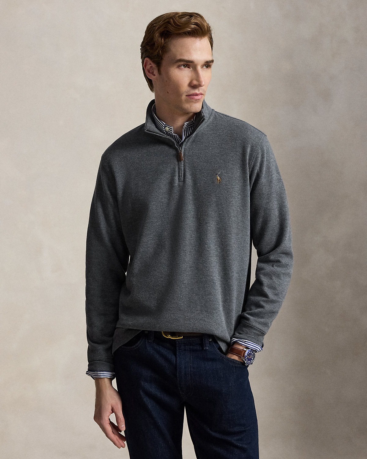Estate-Rib Quarter-Zip Pullover