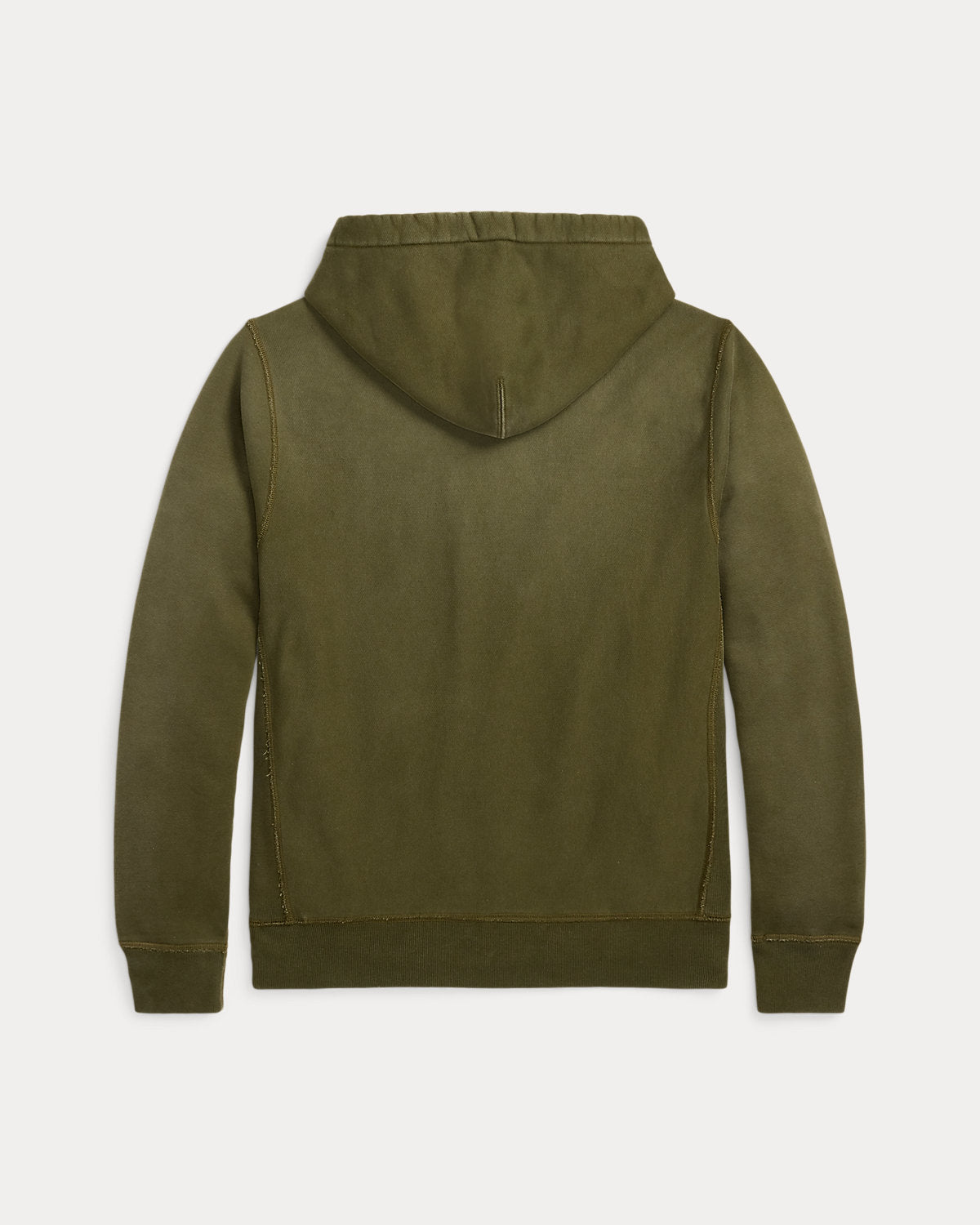 Garment-Dyed Fleece Hoodie Olive