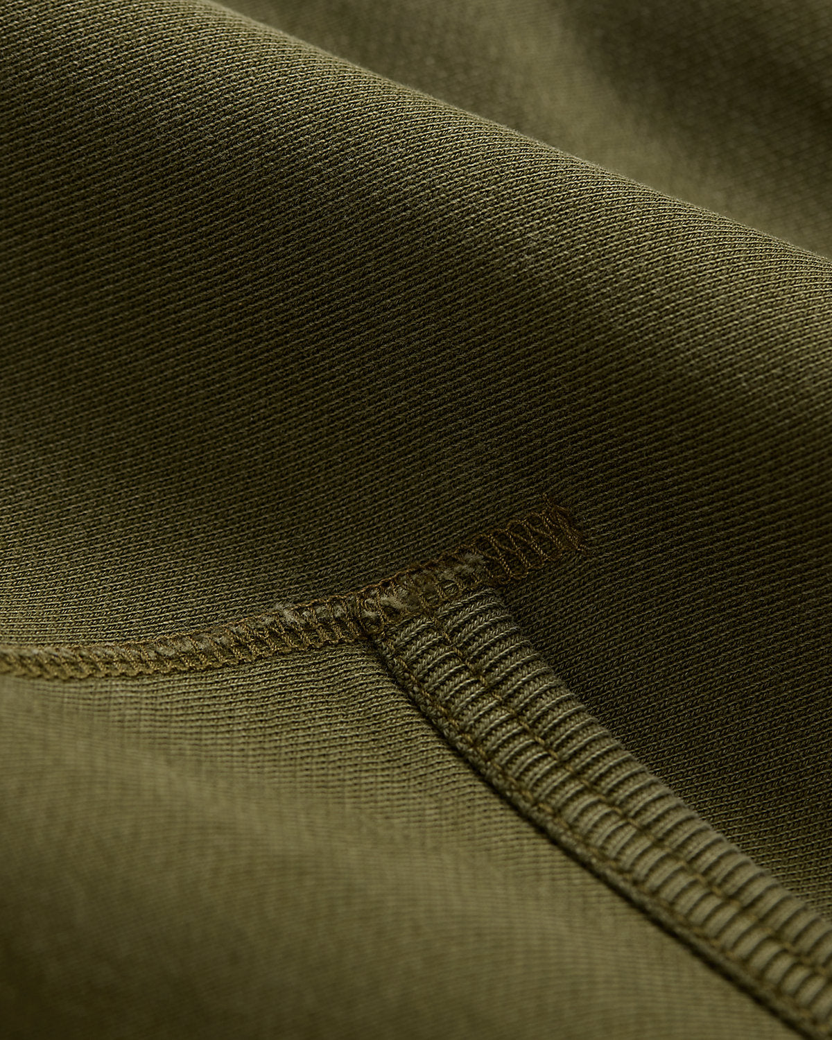 Garment-Dyed Fleece Hoodie Olive