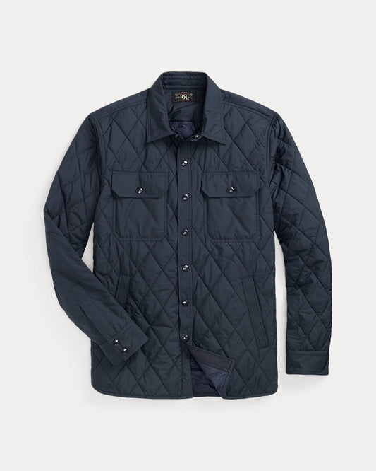 Quilted Overshirt Navy