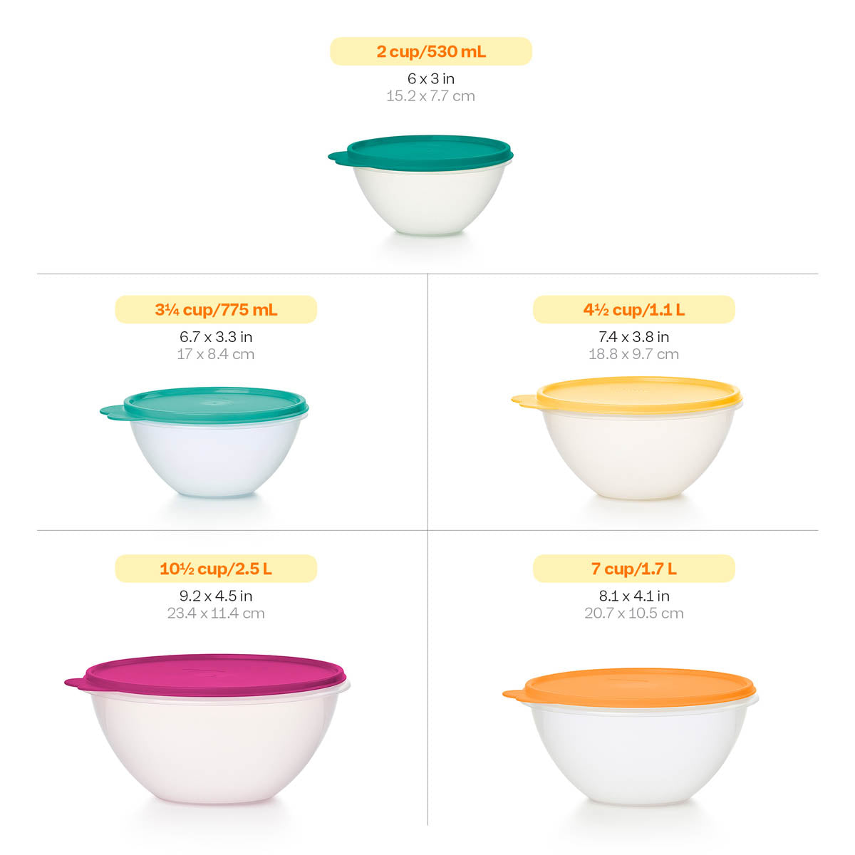 Classic WonderlierBowls | 5piece Set